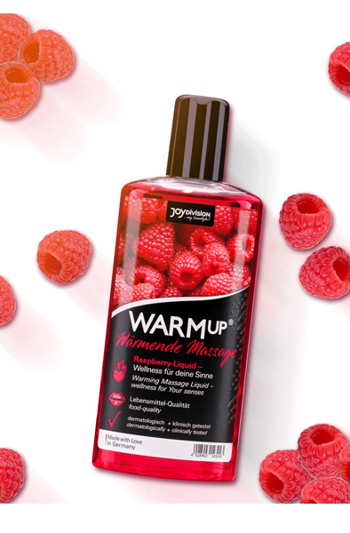 Joydivision Warm-up Massage Oil Raspberry 150ml - Masažo naftos aviečių 2