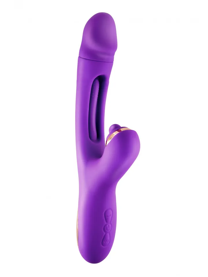 Joyfully Triple Stimulation Vibrator Purple - Triušio vibratorius 2 [full]