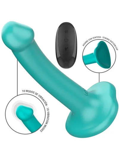 Katie Vibrator 10 Vibrations Remote Control - Vibruojantis dildo 2