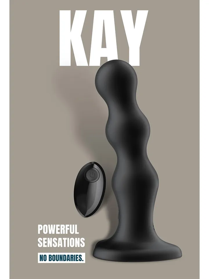 Kay Vibrator With Suction Cup 17,5 cm - Vibruojantis dildo 4 [full]