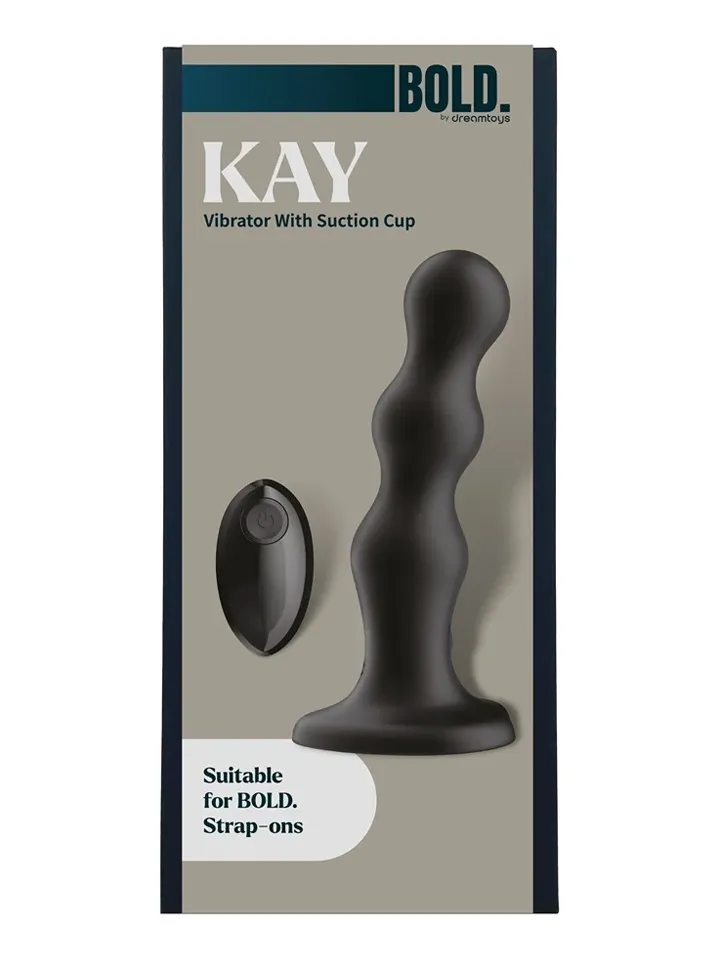 Kay Vibrator With Suction Cup 17,5 cm - Vibruojantis dildo 5 [full]
