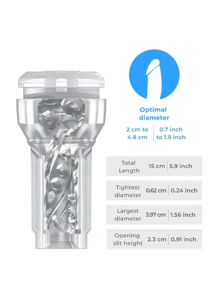 Kiiroo Feel Crystal Pocket Stroker + PowerBlow - Masturbatorius 3 [full]