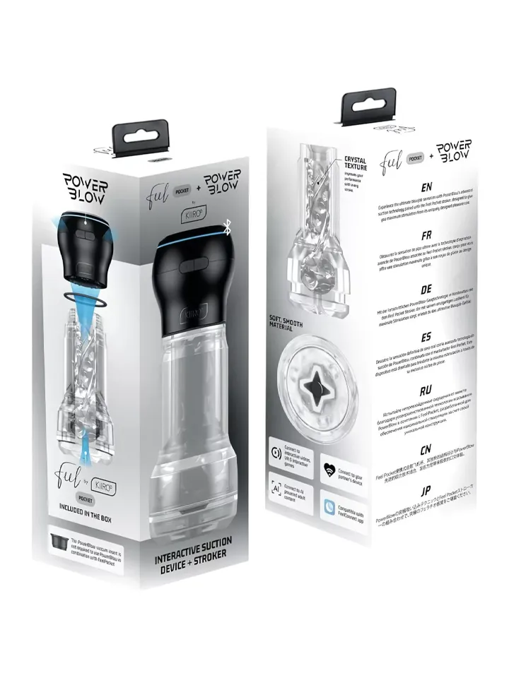 Kiiroo Feel Crystal Pocket Stroker + PowerBlow - Masturbatorius 5 [full]