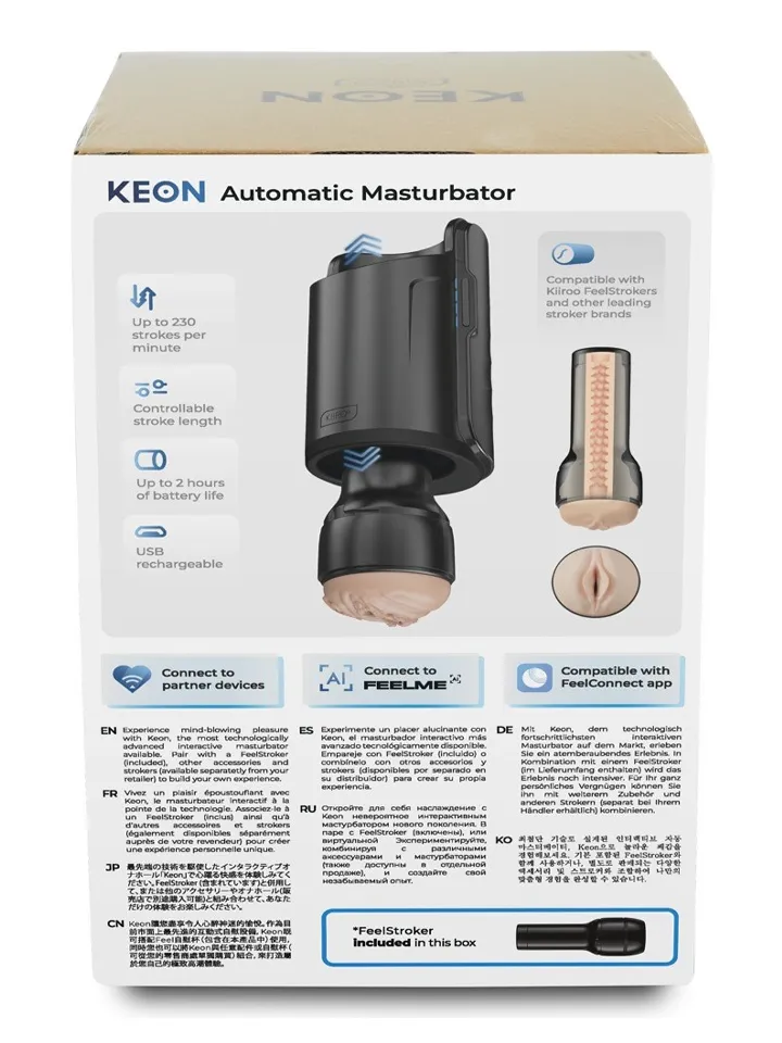 Kiiroo Keon Automatic WIFI Masturbator Combo Set - Automatinis masturbatorius 4 [full]