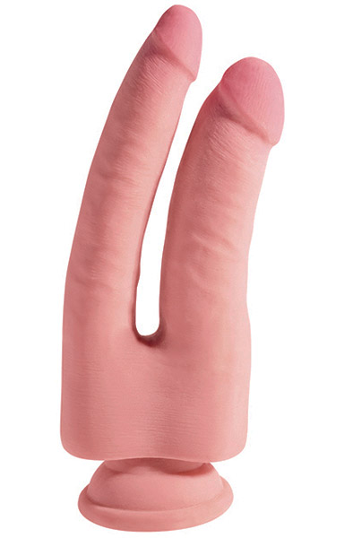 King Cock Triple Density Double 24 cm - Dvigubas dildo 1