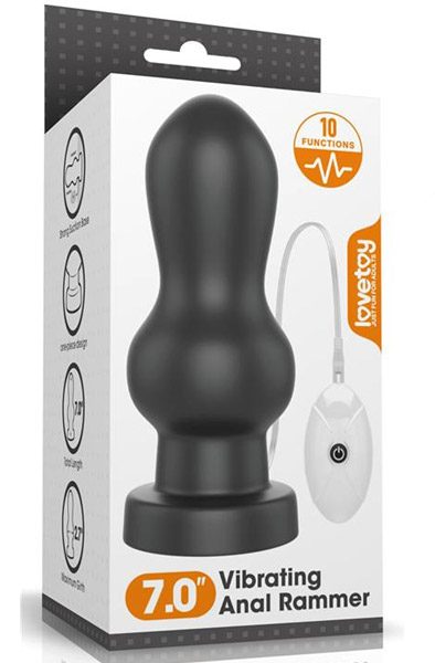 King Sized Vibrating Anal Rammer 18cm - XL ButtPug 2