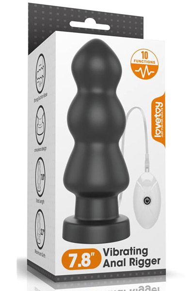 King Sized Vibrating Anal Rigger 20 cm - XL ButtPug 2