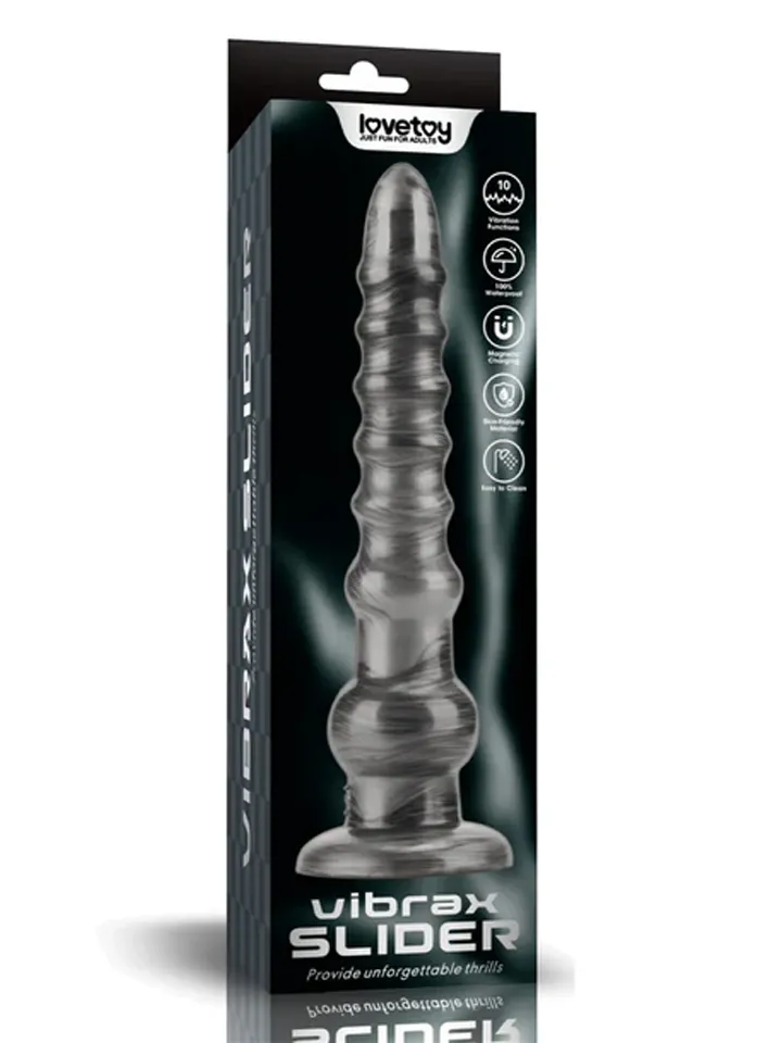 King Sized Vibrating Vibrax Slider 32,3 cm - Vibruojantis analinis dildo 6 [full]