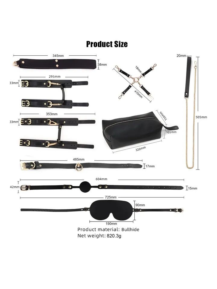 Kiotos BDSM Fancy Kit Black - Vergavimo rinkinys 2 [full]