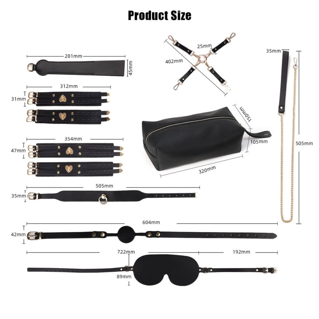 Kiotos BDSM Luxury Kit Black - Vergavimo rinkinys 2