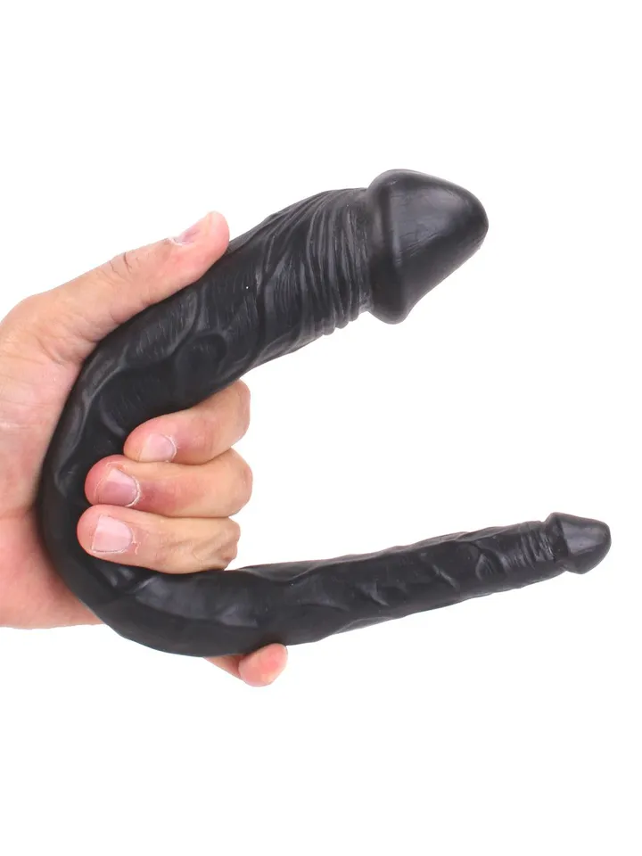 Kiotos COX 028 Black 35cm - Dvigubas dildo 1 [full]