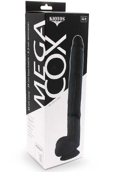 Kiotos Cox Mega Black 04 43cm - Xl dildo 3