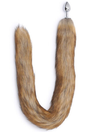 Kiotos Fox Tail Plug Brown Long - Gyvūnų uodegos analinis kištukas 1