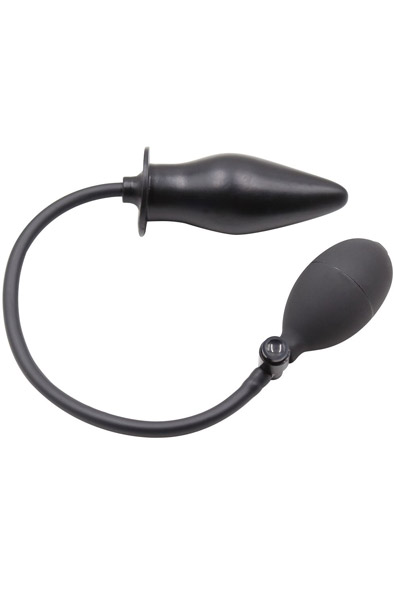 Kiotos Inflated Anal Spade Plug Black - Pripučiamas analinis kaištis 2