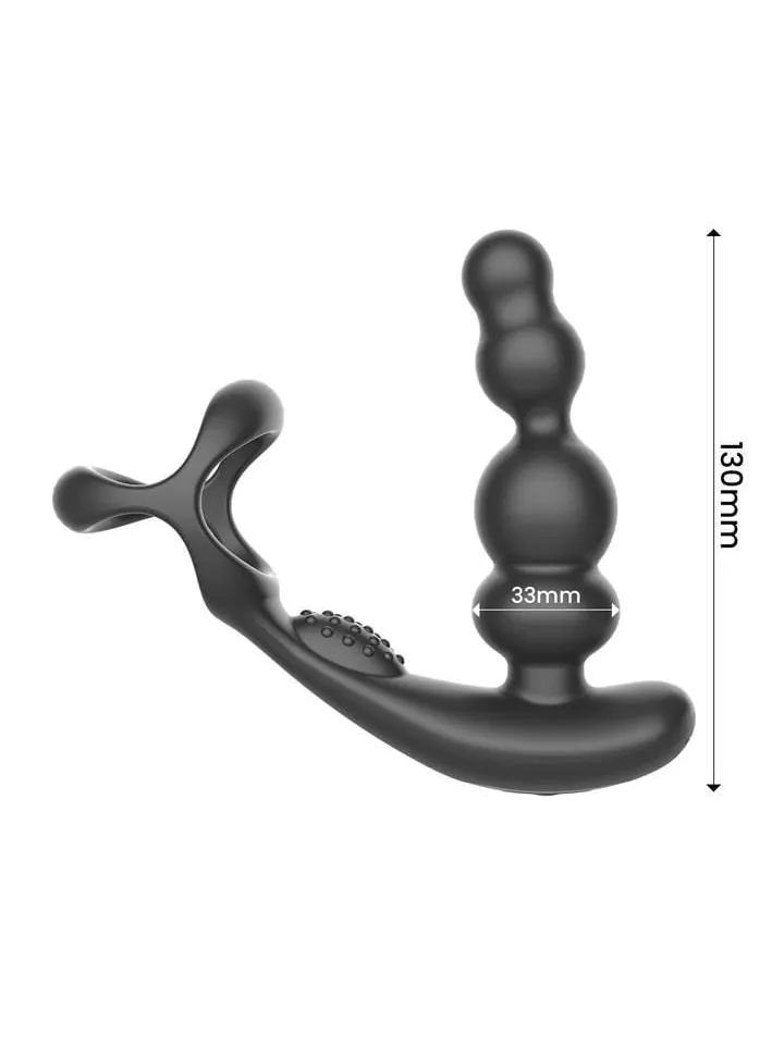 Klark Waving & Vibrating Plug With Remote - Prostatos vibratorius su varpos žiedu 4 [full]