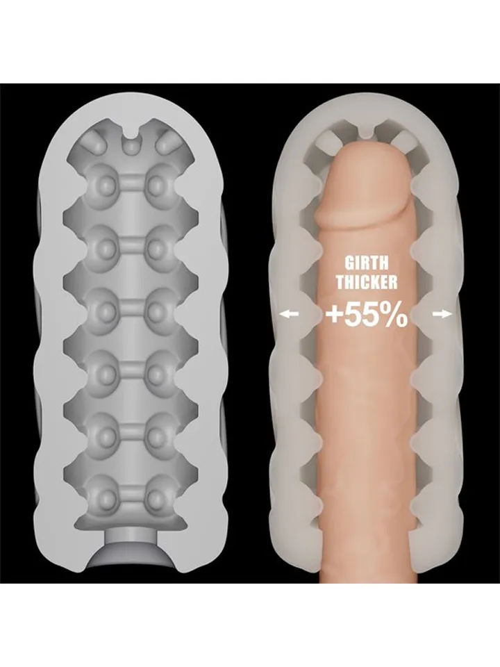 Knights Ring Vibrating Dual Purpose Sleeve-Spiral - Vibruojantis varpos plėtra 5 [full]
