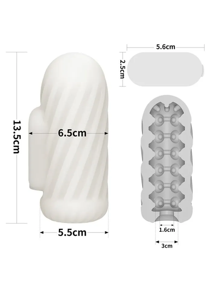 Knights Ring Vibrating Dual Purpose Sleeve-Spiral - Vibruojantis varpos plėtra 6 [full]