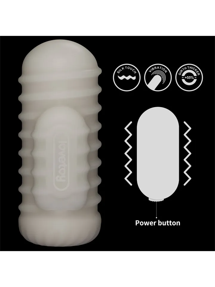 Knights Ring Vibrating Dual Purpose Sleeve-Wavy - Vibruojantis varpos plėtra 3 [full]