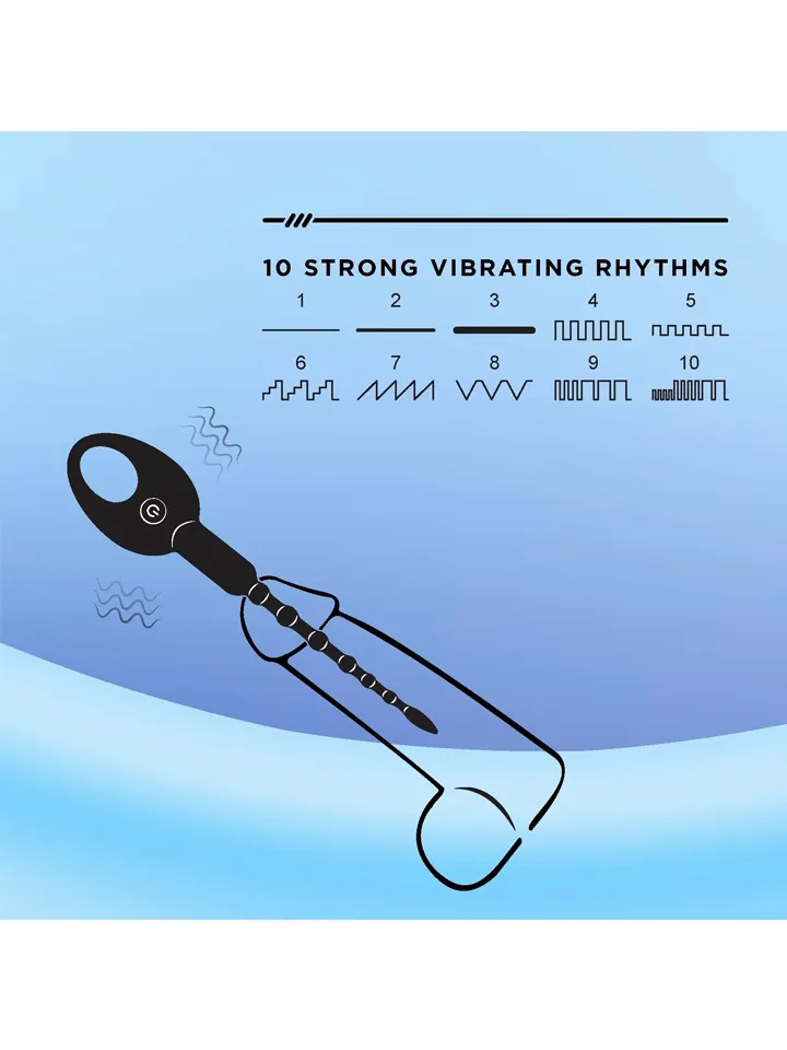 Knot-Knot Silicone Urethral Stimulator - Vibruojantis dilatorius 4 [full]