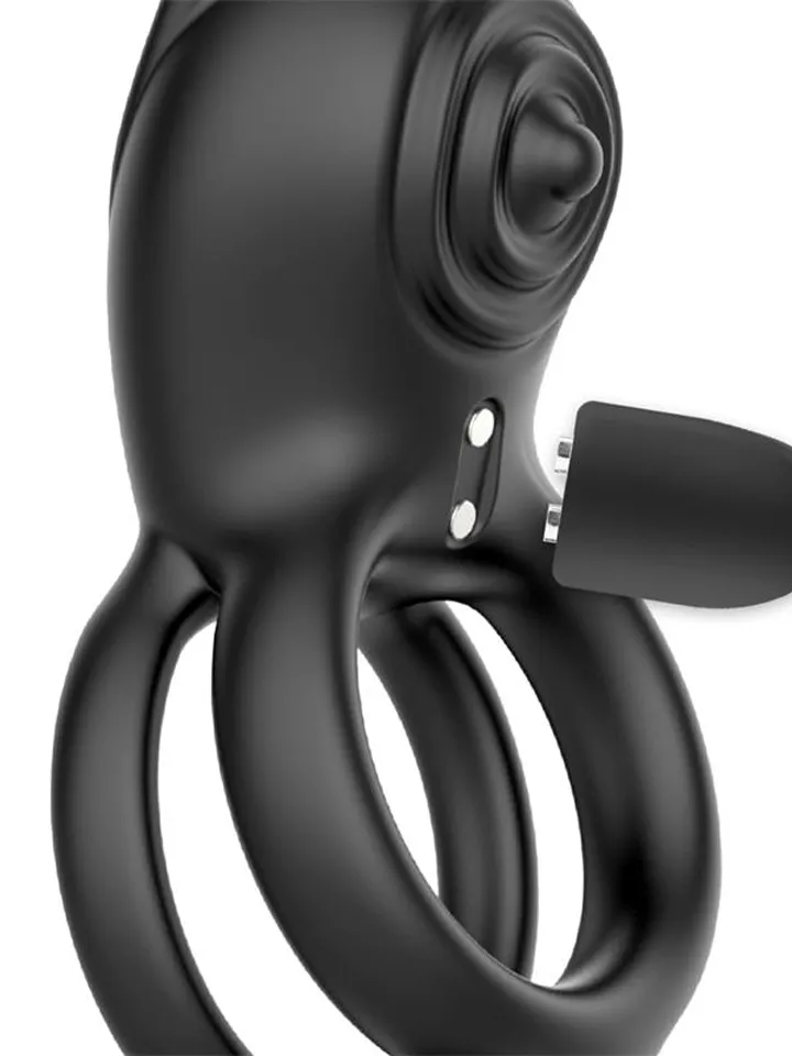 Konny Vibrating Rabbit Double Cockring - Triušio gaidžio žiedas 4 [full]