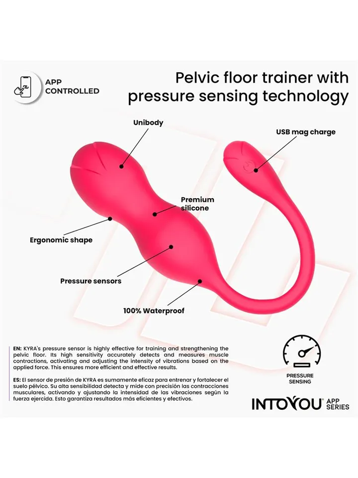 Kyra Pelvic Floor Trainer Pressure Sensing App - APP kontroliuojami paketai 3 [full]