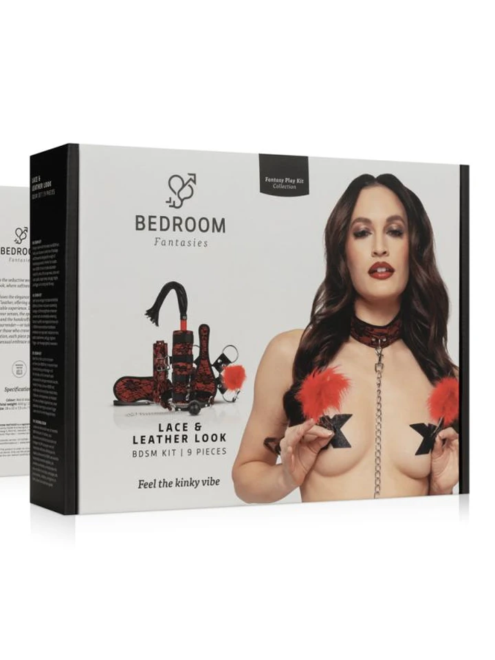 Lace & Leather Look 8-pcs Bondage Set - Vergavimo rinkinys 3 [full]