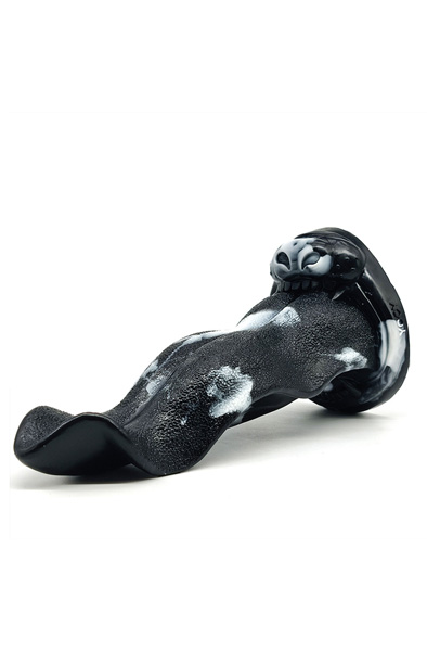 Langok Tongue Black/White 25,5 cm - Dragon dildo 2
