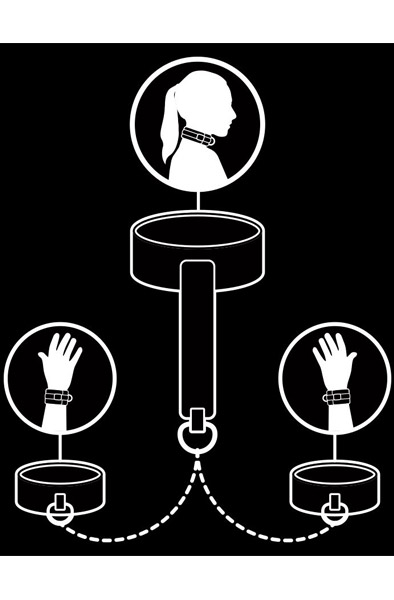 Leather & Handcuffs Vegan Leather - Karoliai & amp; Antrankiai 2