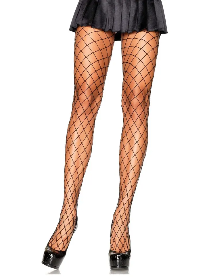 Leg Avenue Diamond Fishnet Pantyhose - Kojinės 1 [full]