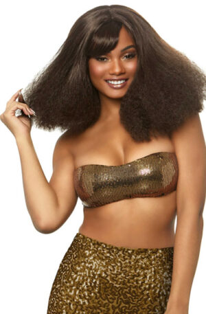 Leg Avenue Diva Disco Wig Brown - Perukas 1