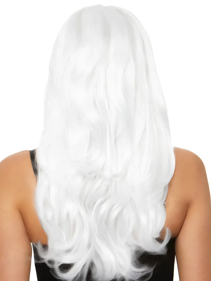 Leg Avenue Long Wavy Wig White - Perukas 2 [full]