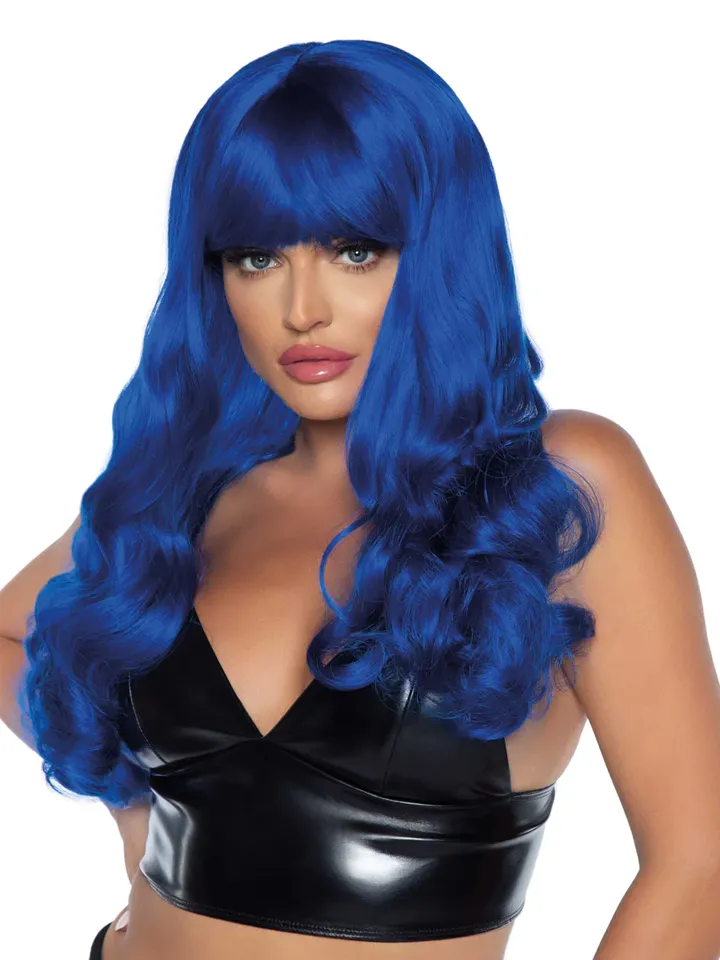Leg Avenue Misfit Long Wavy Wig Blue - Perukas 1 [full]