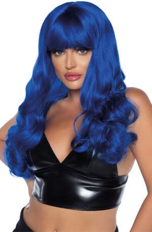 Leg Avenue Misfit Long Wavy Wig Blue - Perukas 1