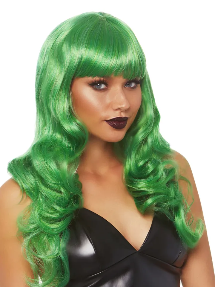 Leg Avenue Misfit Long Wavy Wig Green - Perukas 1 [full]