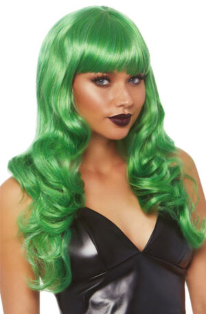 Leg Avenue Misfit Long Wavy Wig Green - Perukas 1