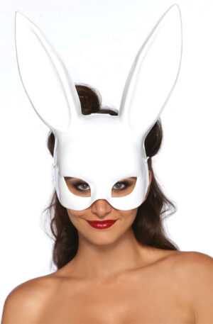 Leg Avenue Rabbit Mask White - Vaidmenų žaidimai ir Maskaradas 1