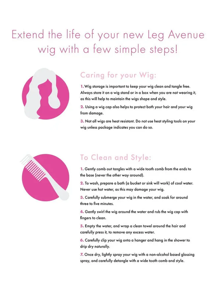Leg Avenue Short Natural Bob Wig - Juodas perukas 2 [full]