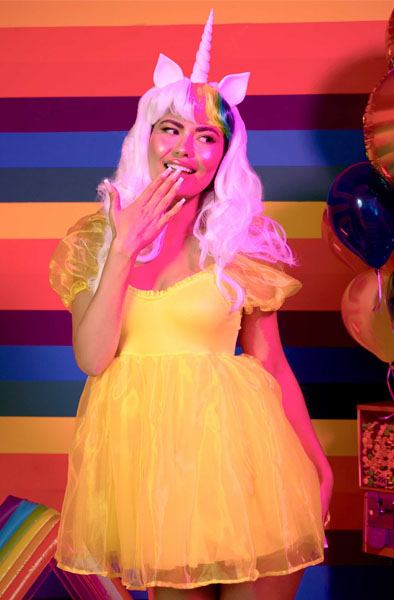 Leg Avenue Unicorn Wig Multicolor - Perukas 3