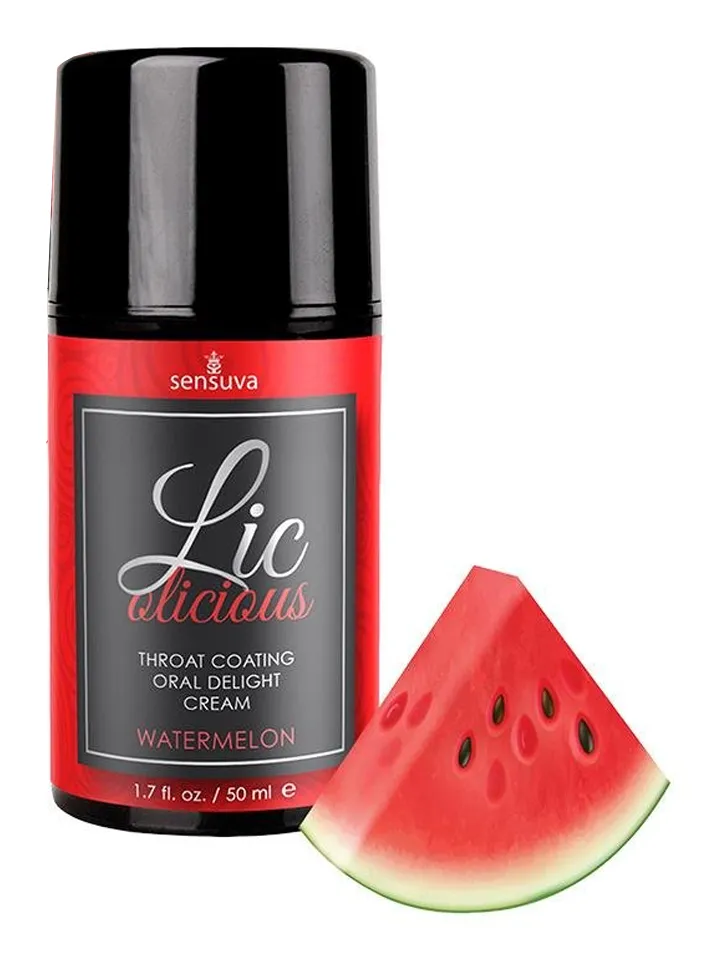 Lic-o-Licious Watermelon Oral Cream 50 ml - Valgomieji ir Oralinis Seksas 2 [full]