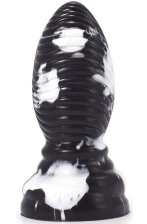 Linox Plug Black-White 20cm - Papildomas „Girthy“ analinis kištukas 1