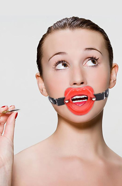 Lip Gag Mouth Shape Adjustable 39-58 cm - Gag 7