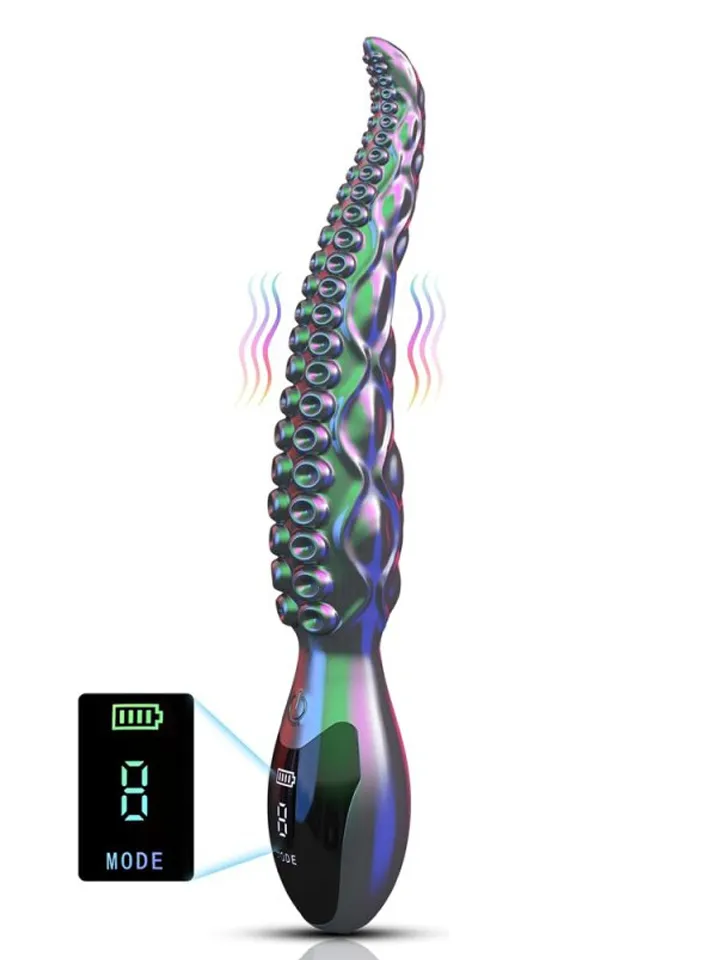 Litak Vibrating Handle Dildo 27 cm - Vibruojantis analinis dildo 1 [full]