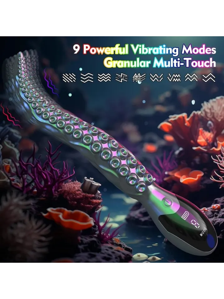 Litak Vibrating Handle Dildo 27 cm - Vibruojantis analinis dildo 4 [full]