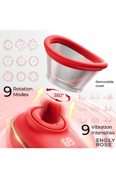 Lizer Stimulator With Licking, Vacuum Pump & Vibration - Klitorio stimuliatorius 5