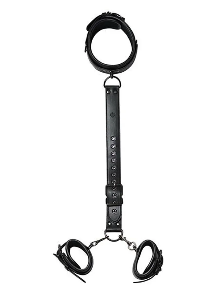 Locking Harness Bondage Collar & Wrist Restraints - Vergavimas sele 1 [full]