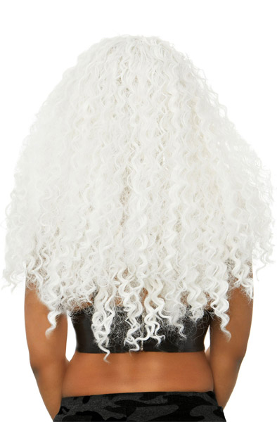 Long Curly Wig White - Perukas 2