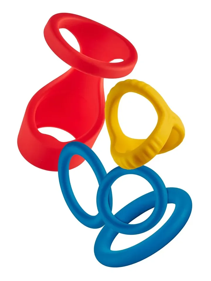 Long Play Love Cock Ring Set - Gaidžio žiedo rinkinys 1 [full]