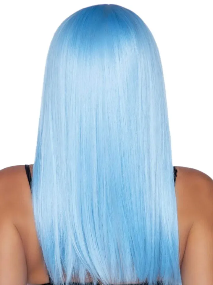 Long Straight Bang Wig Blue - Perukas 2 [full]