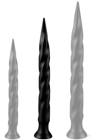Long Tail Dildo Black 40 cm - Ypač ilgas analinis dildo 1