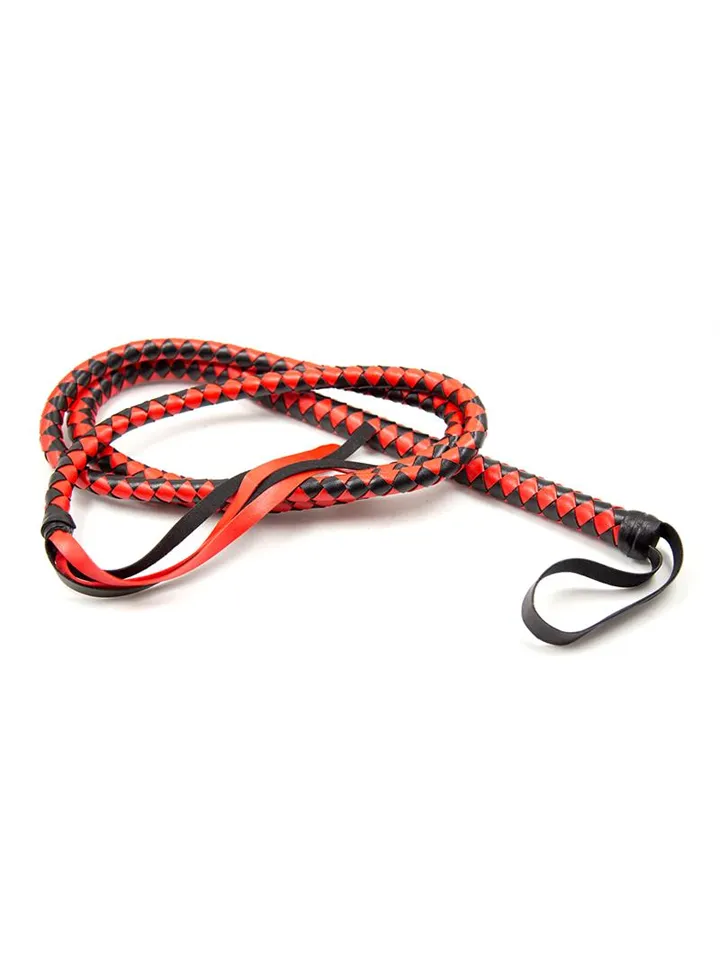 Long Whip Black & Red 210 cm - Plakti 2 [full]